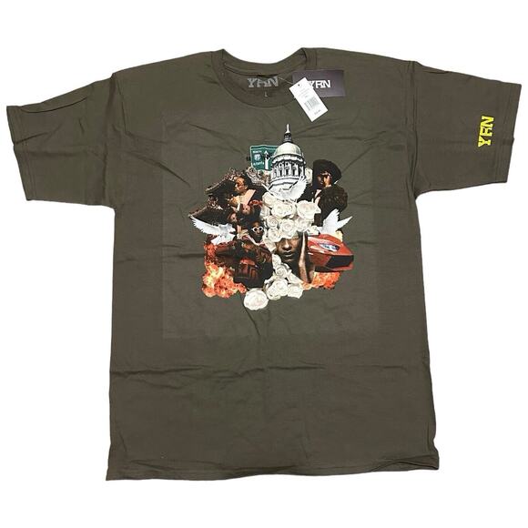 Migos Culture Graphic Tee Men’s Size L YRN Hip Hop Streetwear Rap Shirt NWT - Picture 1 of 7